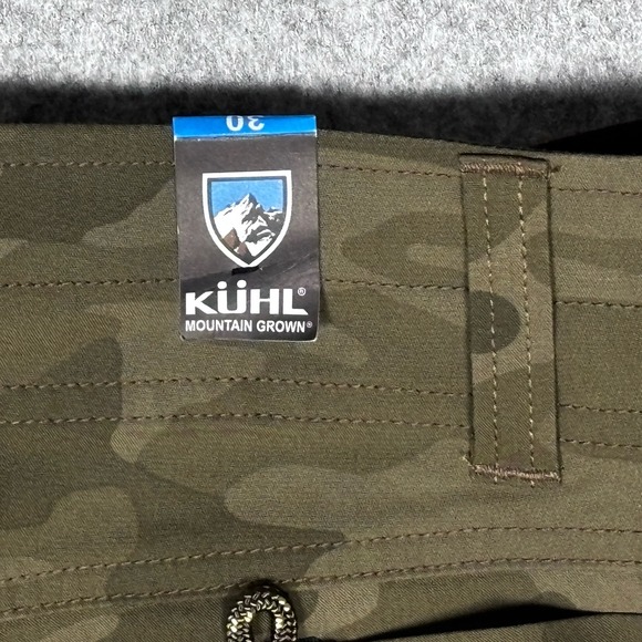 Kuhl Ambush Cargo Shorts Mens 30x11 Green Camo Outdoor Hiking Casual Pockets New - Picture 12 of 14